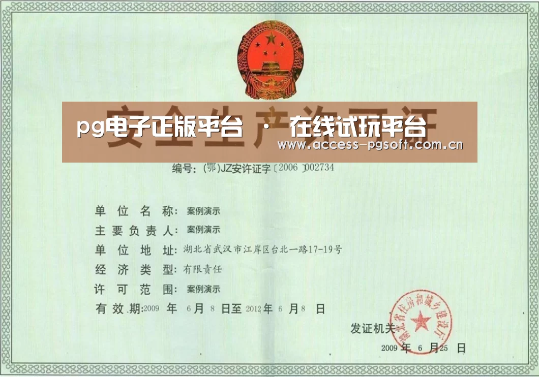 PG电子APP荣誉证书三